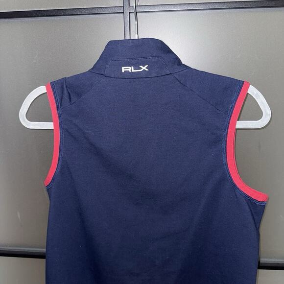 Ralph Lauren Womens S Vest Performance Sport Sleeveless Jacket Full Zip Navy RLX - Picture 8 of 10